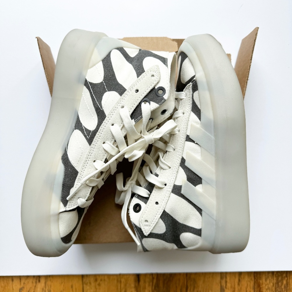 Adidas Marimekko x Znsored Hi Shoes Patterned Sneakers Core Black Cloud White